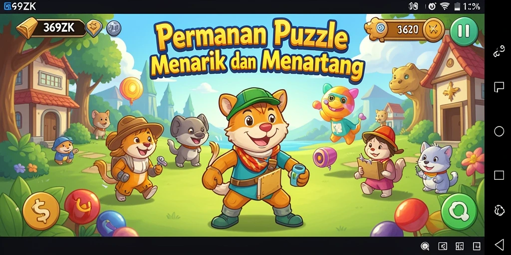 Tampilan gameplay menarik dari 369ZK menunjukkan teka-teki yang menantang.