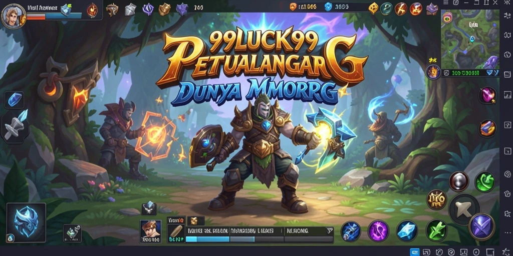 Screenshot gameplay 99LUCK99 menampilkan pertarungan epik dan eksplorasi dunia.