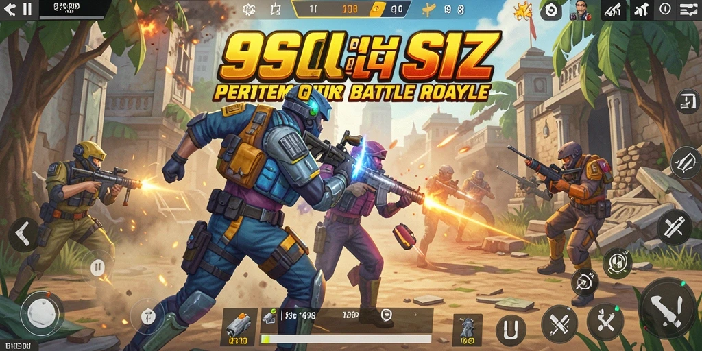 Gameplay dinamis dan intens di 99SL Battle Royale.