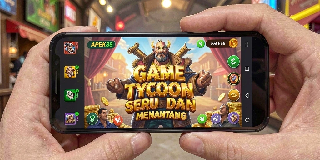 Tampilan gameplay seru APEK88 yang penuh strategi Tycoon.
