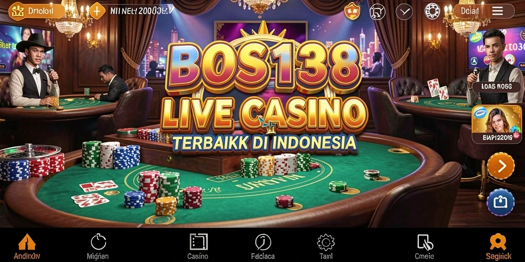 Tampilan gameplay Live Casino yang memukau dari BOS138.