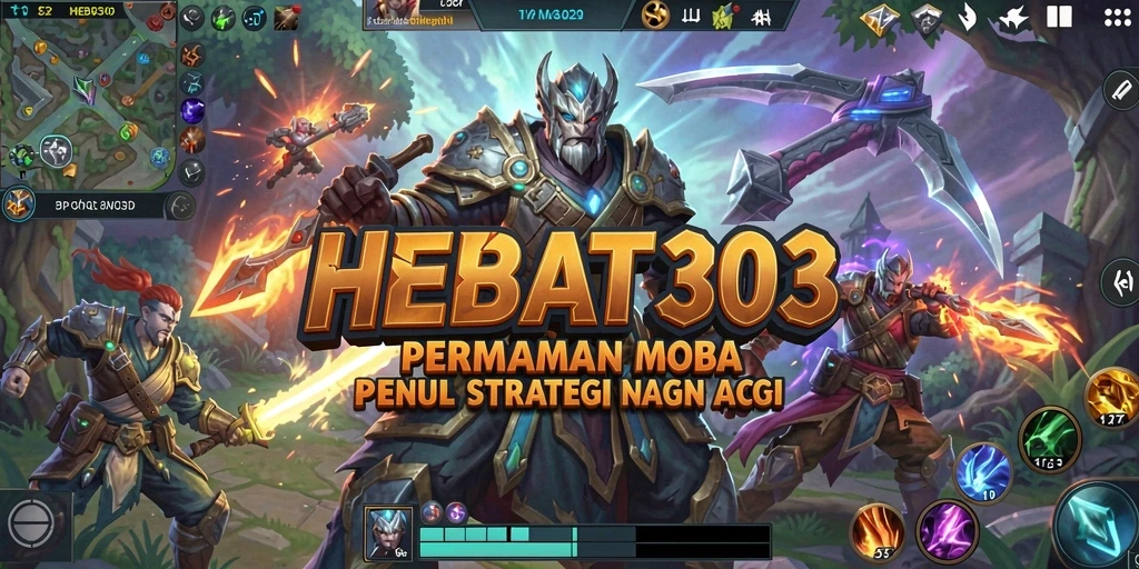 Tampilan gameplay HEBAT303 dengan pertempuran seru antar karakter.