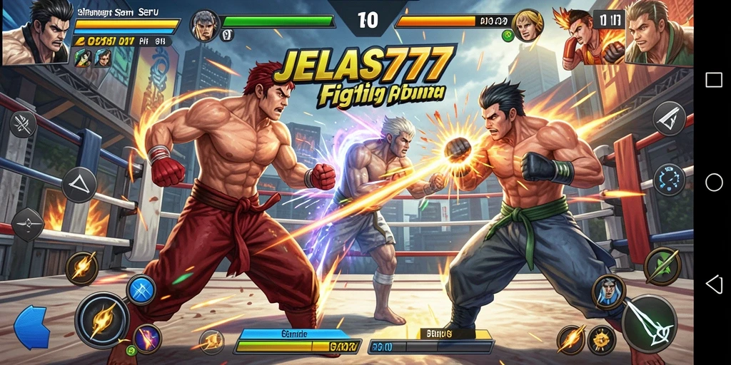 Screenshot dari gameplay seru JELAS777 dalam pertarungan.
