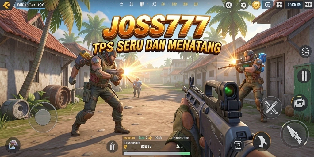 Tampilan menarik dari gameplay seru JOSS777 dalam mode TPS.