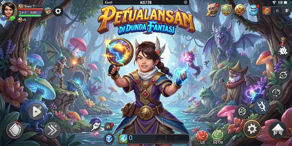 Gameplay menegangkan dalam petualangan RPG KG778 yang menantang.