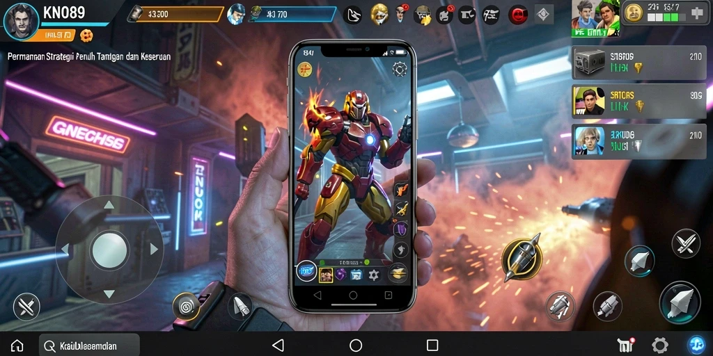 Tampilan gameplay menawan dari KNO89 yang menampilkan strategi mendebarkan.