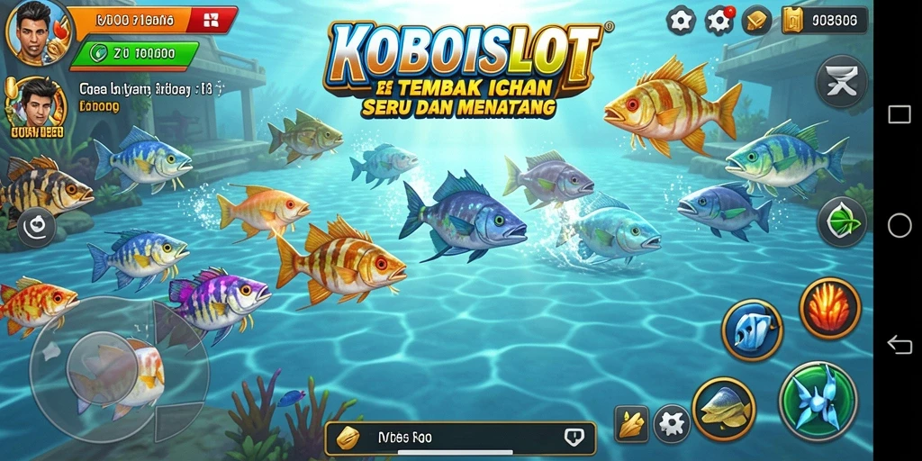 Gameplay seru menembak ikan di KOBOISLOT