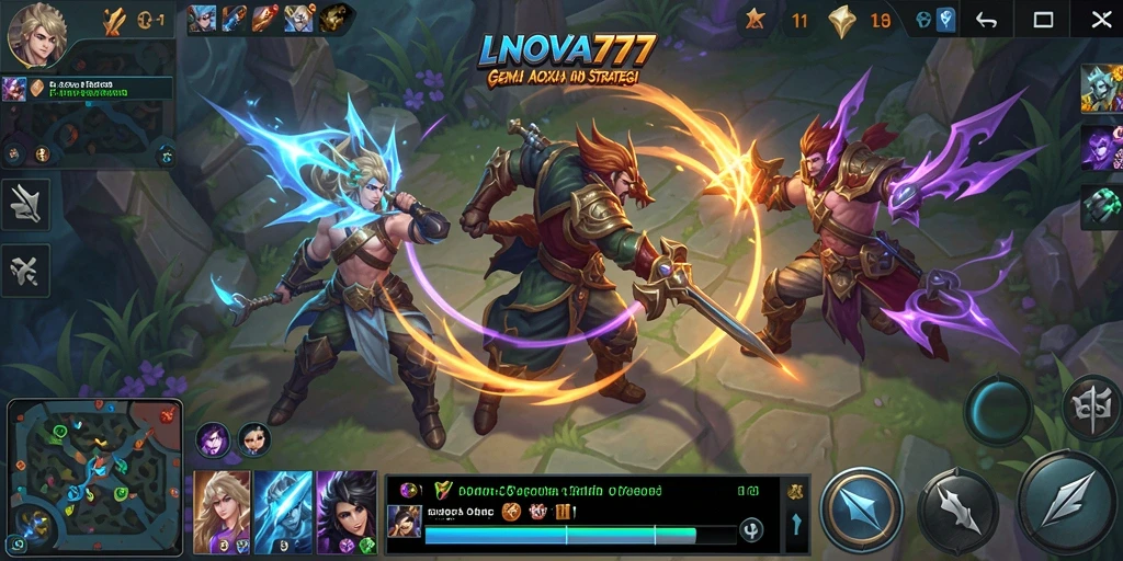 Gameplay MOBA yang seru dan penuh aksi di LNOVA777.
