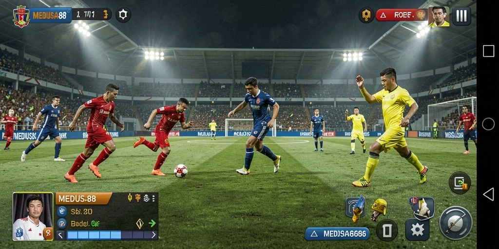 Tampilan gameplay yang seru dan menegangkan dalam MEDUSA88.