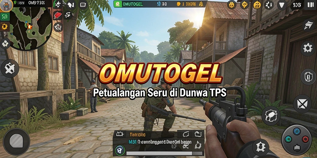 Screenshot gameplay <strong>OMUTOGEL</strong> menunjukkan aksi pertempuran yang intens.