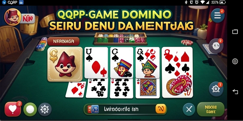 Tampilan gameplay yang menarik di QQRP, menunjukkan aksi Domino yang seru.