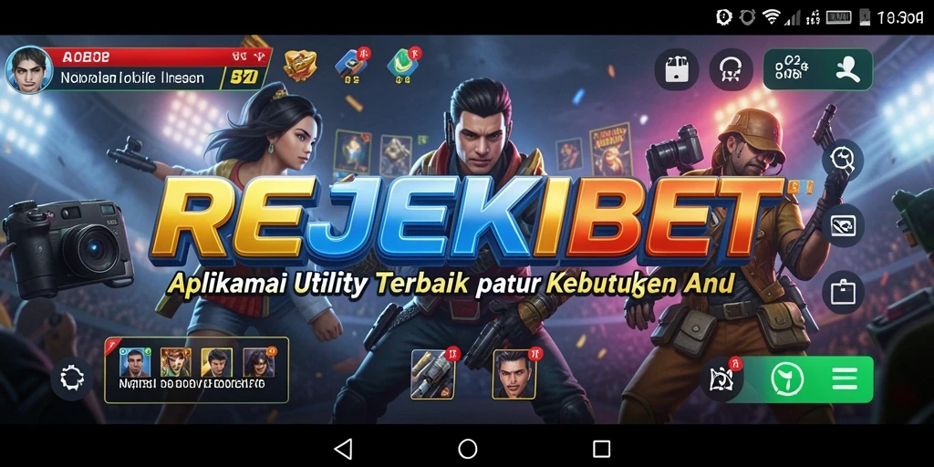 Tampilan utama aplikasi REJEKIBET yang intuitif dan mudah dinavigasi.