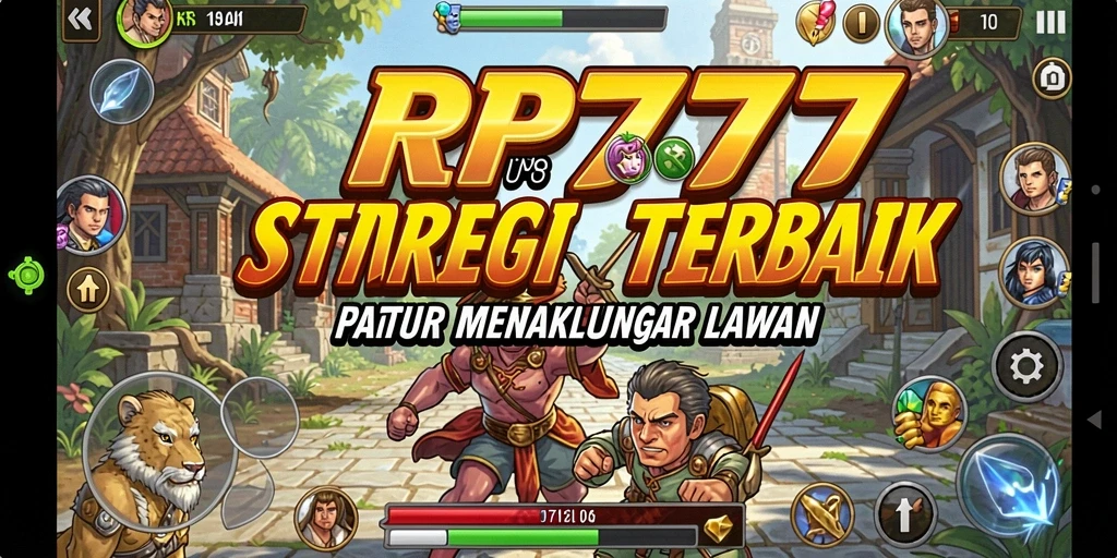 Tangkapan layar utama memperlihatkan gameplay strategis RP777 yang menantang.