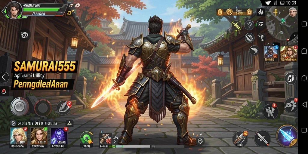 Tampilan antarmuka pengguna SAMURAI555 yang intuitif dan menarik.