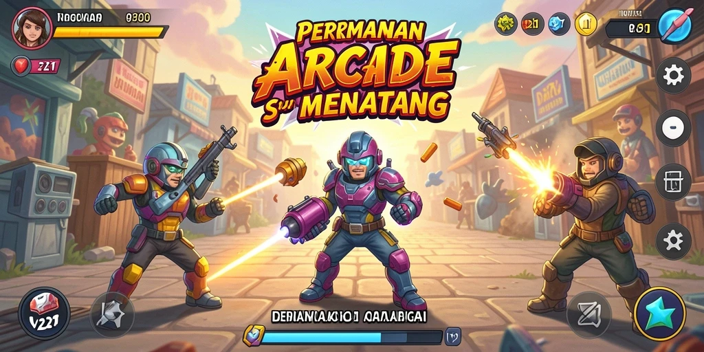 Tampilan gameplay seru dari V21 dengan aksi cepat dan tantangan menarik.